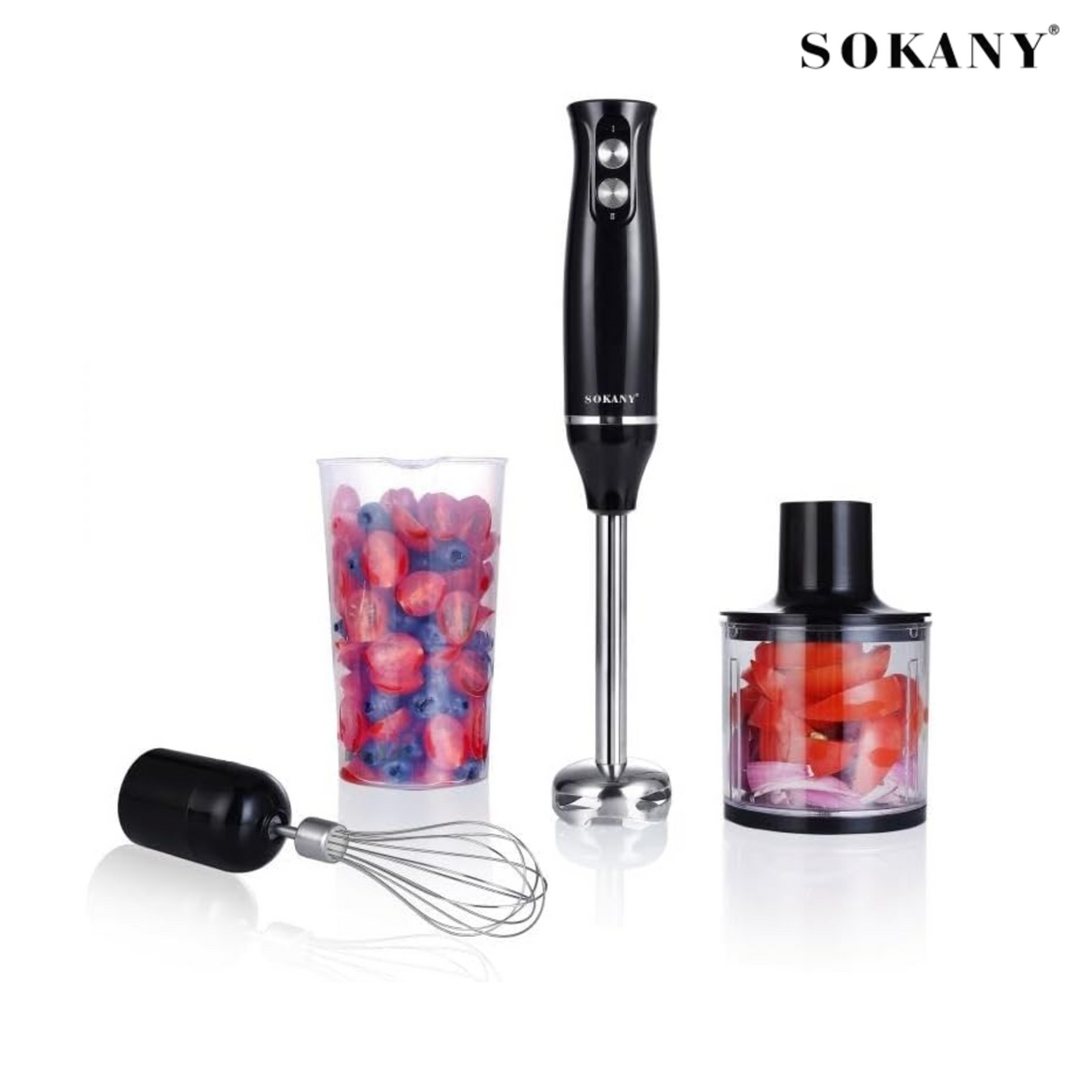 Sokany Hand Blender 4 in 1- 500 Watt