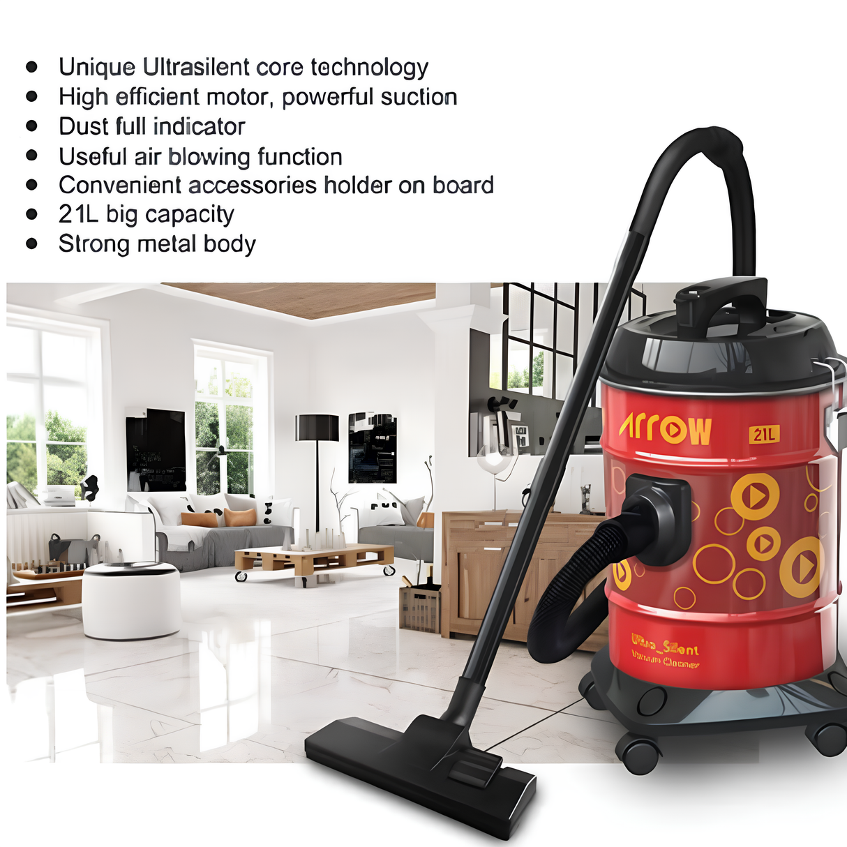 Arrow Vacuum Cleaner 2000 Watt