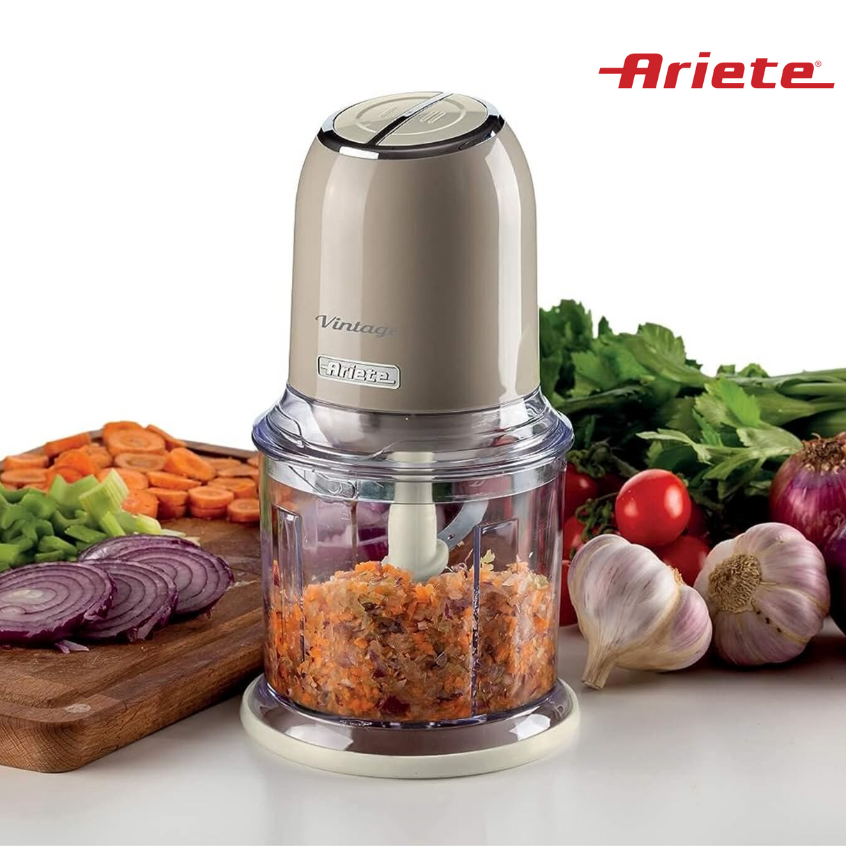 Ariete Vintage chopper - 400 Watt, 600 ml