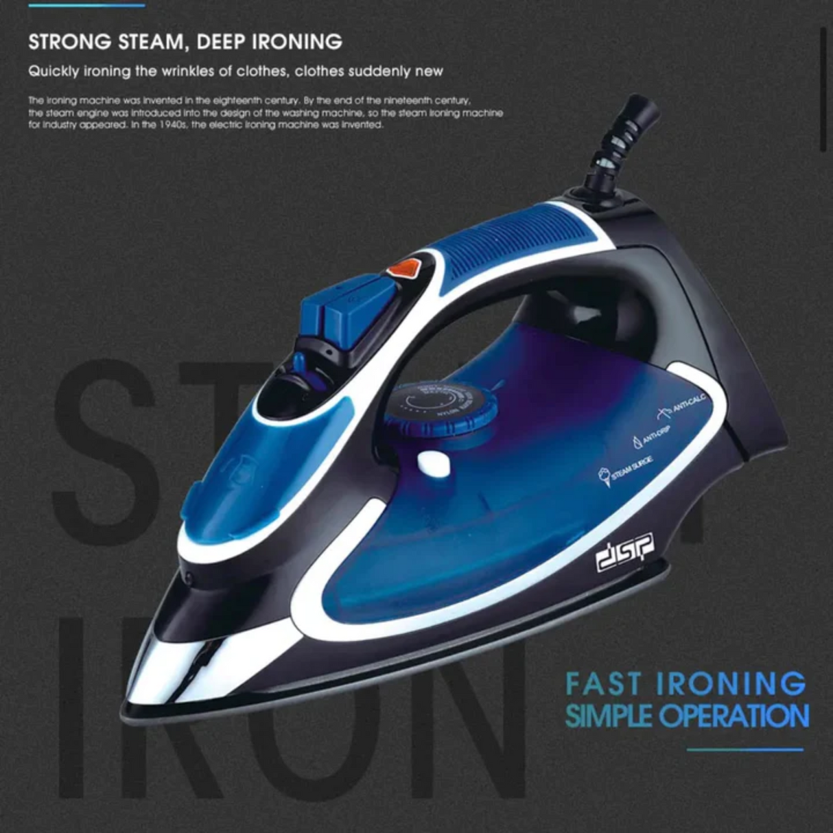 Dsp Steam Iron - 2200 Watt