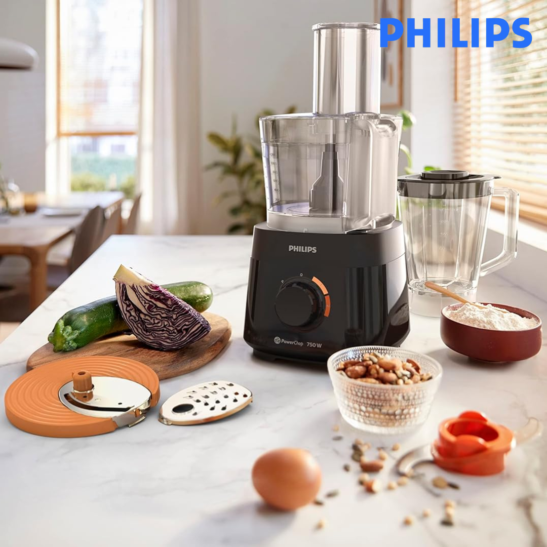 Philips Food Multiprocessor 3000 series HR7301/91 - 750 Watt, 4 in 1